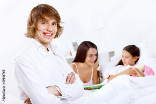 Photo: Family at home Family at home