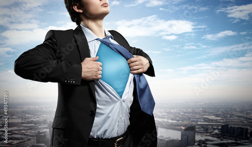Photo: Young superhero businessman Young superhero businessman