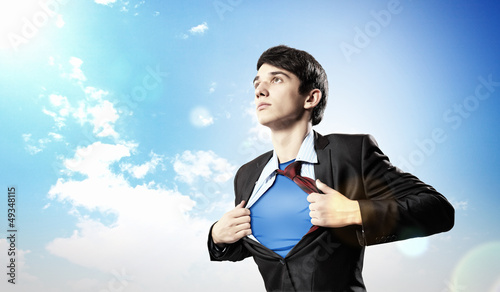 Photo: Young superhero businessman Young superhero businessman