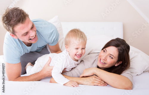 Photo: happy familie at home happy familie at home