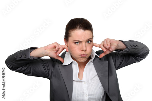 Photo: Brunette office worker Brunette office worker