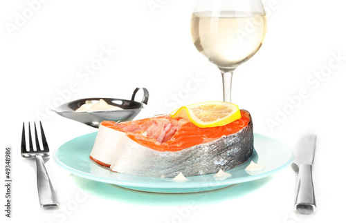 Photo: Piece of red fish Piece of red fish
