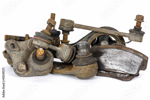Photo: Worn out suspension auto parts Worn out suspension auto parts