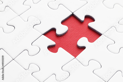 Photo: Jig Saw Puzzle - One Piece Missing Jig Saw Puzzle - One Piece Missing