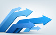Vector illustration of 3d arrows