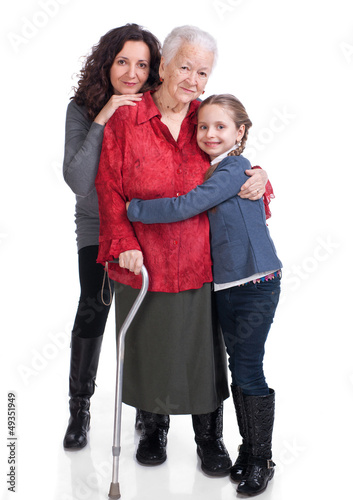Photo: Three generations of women Three generations of women