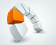 Vector Illustration of abstract 3d shapes