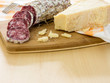salame affettato e grana padano