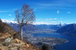 View from above to Locarno and his region – Switzerland