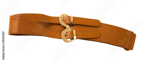 Photo: Brown double leather belt Brown double leather belt