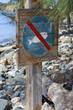 Photo: no fishing sign no fishing sign