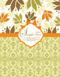 vintage damask invitation card