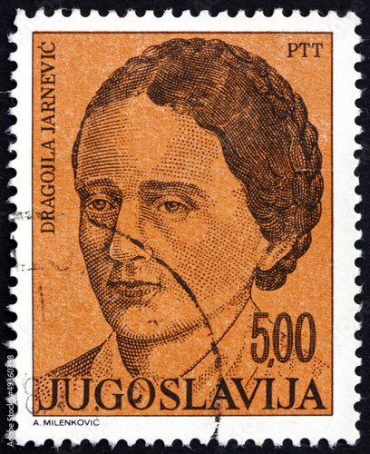 Photo: Postage stamp Yugoslavia 1975 Dragojla Jarnevic, Writer Postage stamp Yugoslavia 1975 Dragojla Jarnevic, Writer