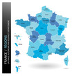 France - Régions (un tracé autonome par zone)
