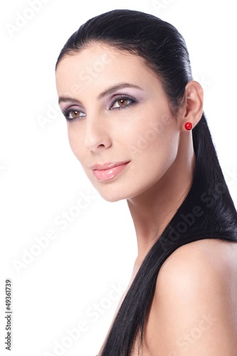 Photo: Beauty portrait of attractive female Beauty portrait of attractive female