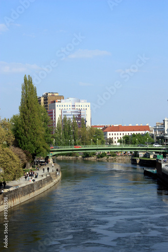 Photo: Wien, Donaukanal von der Schwedenbrücke aus Wien, Donaukanal von der Schwedenbrücke aus