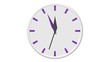 Horloge blanche - 5 minutes avant 12h