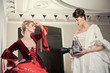Beautiful girls in palace - baroque style