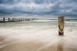 Buhne an der Ostseeküste bei Zingst.