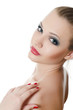 Foto: Portrait of the beautiful girl- Creative make-up Portrait of the beautiful girl- Creative make-up