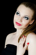 Foto: Portrait of the beautiful girl- Creative make-up Portrait of the beautiful girl- Creative make-up