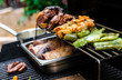 Meat on BBQ