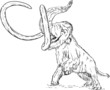 mammoth attaking