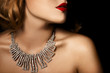 Fashion Portrait Of Beautiful Luxury Woman With Jewelry