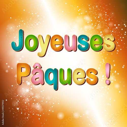 Vector: Joyeuses Pâques Joyeuses Pâques