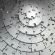 Metal puzzle background