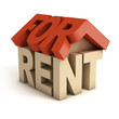 house for rent 3d icon