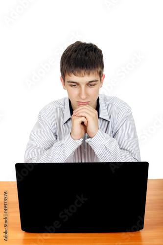 Photo: Young Man With Laptop Young Man With Laptop