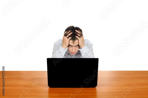 Photo: Young Man With Laptop Young Man With Laptop
