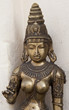 Statua di Dea indiana, scultura in ottone
