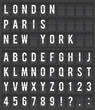 split-flap display illustration