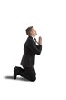 Businessman praying