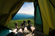 couple camping