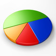 isolated pie chart to place concepts
