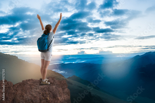 Photo: girl hiking girl hiking