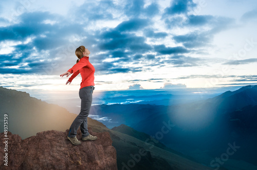 Photo: girl hiking girl hiking