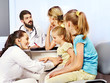 Doctor exam child.