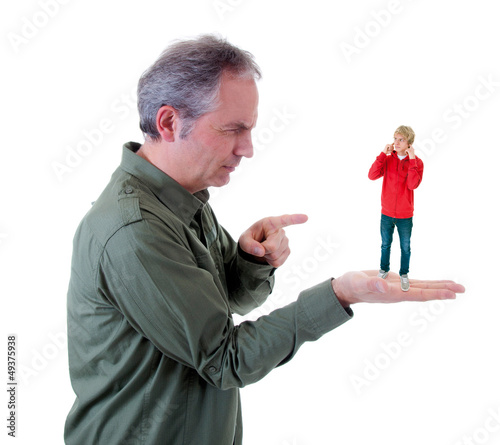 Photo: Erziehungsprobleme-Vater und Sohn Erziehungsprobleme-Vater und Sohn