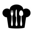 Cutlery and chef hat