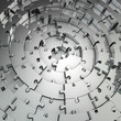 Metal puzzle background