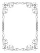 calligraphy ornamental decorative frame