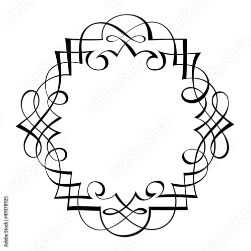 Vector: calligraphy ornamental decorative frame calligraphy ornamental decorative frame