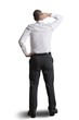 Thinking businessman