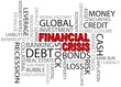 Financial Crisis Word Cloud Illustration