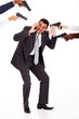 most hated colleague being attacked by others with guns