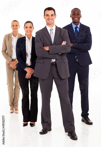 Photo: group of business people full length on white group of business people full length on white